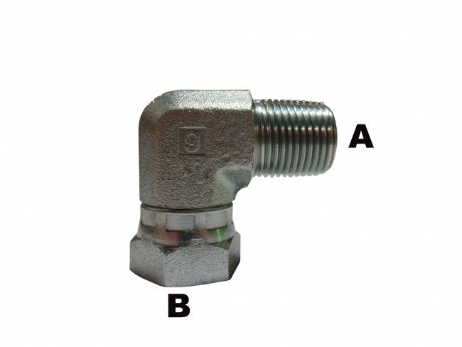 3/4" Male Pipe to 3/4" Female Pipe 90 Elbow Swivel