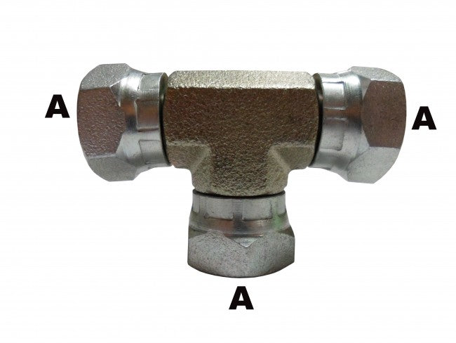 1/4" Female Pipe Swivel Branch Tee