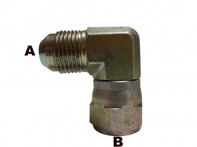 #8 Male JIC to #8 Female JIC Swivel 90