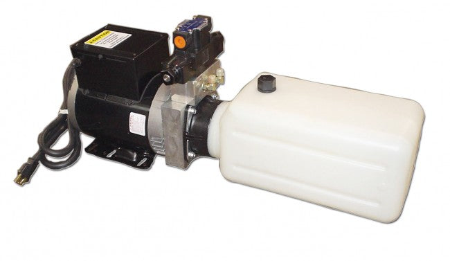 A/C Compact Power Unit 0.9 GPM 2 Gallon Poly Reservoir